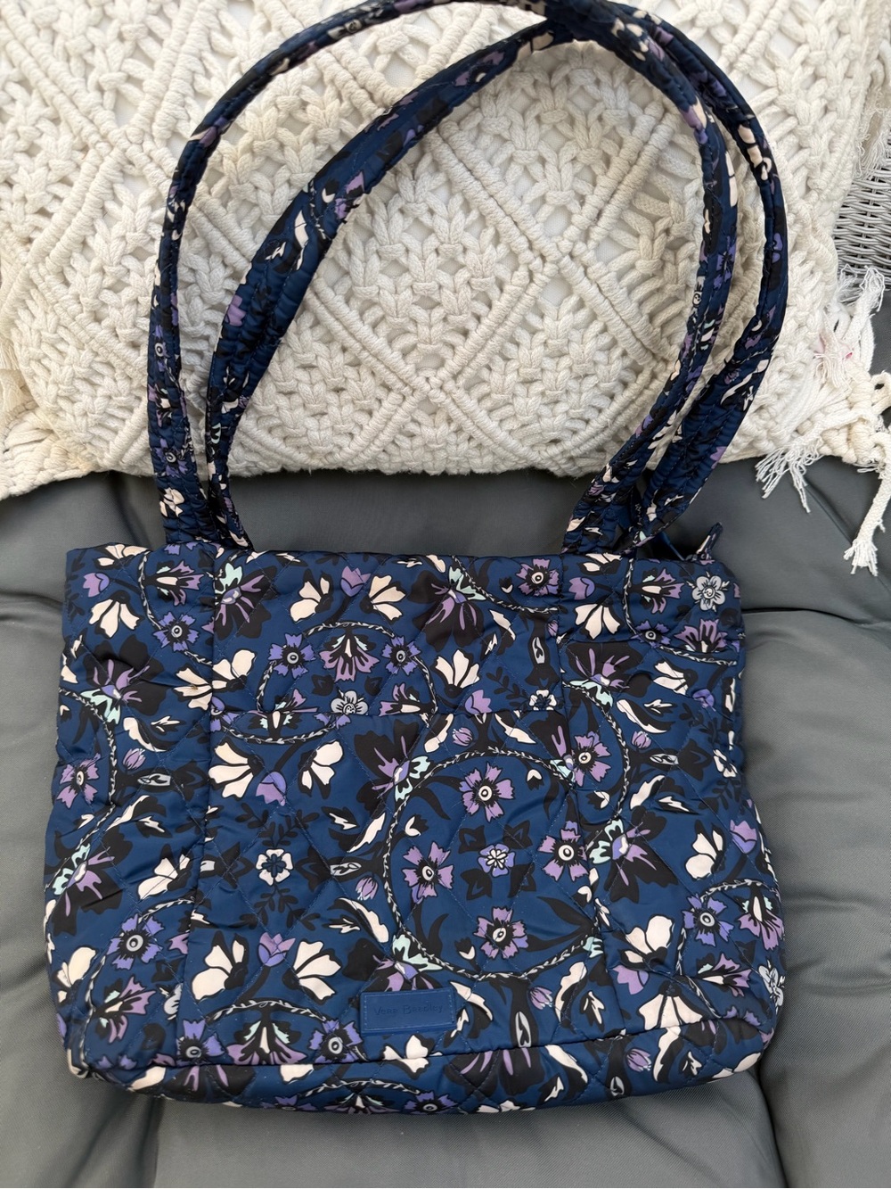 Vera Bradley Quilted Tote Set in Red, Blue, Purple & Black - Picture 4 of 5